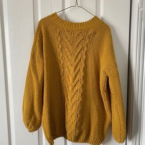Oversized knit sweater